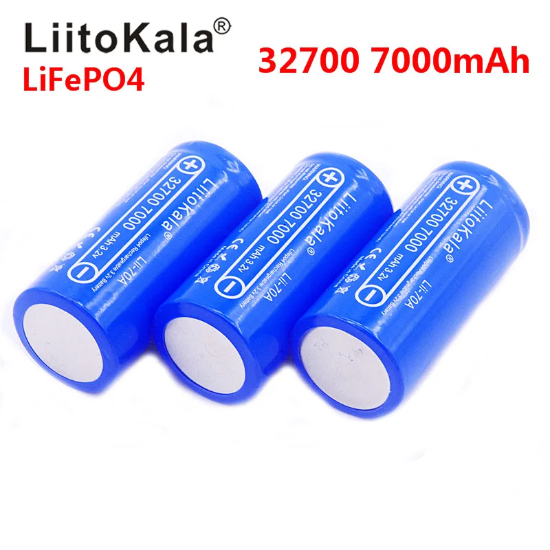Lii-70A LiitoKala 32700 3,2 v 7000 mAh lifepo4 аккумуляторная батарея 5с разрядка батарея для резервного питания вспышка