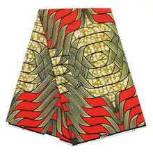 Африканская Вощеная Ткань 6 ярдов хлопок настоящий, из Анкары восковая печатная ткань настоящий голландский воск ткань для женщин