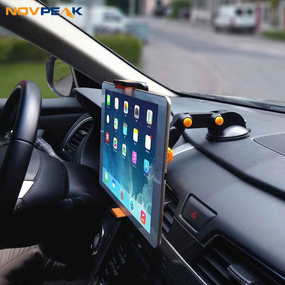Novpeak Phone Holder Car Phone Stand Mount Flexible Arm Table Pad