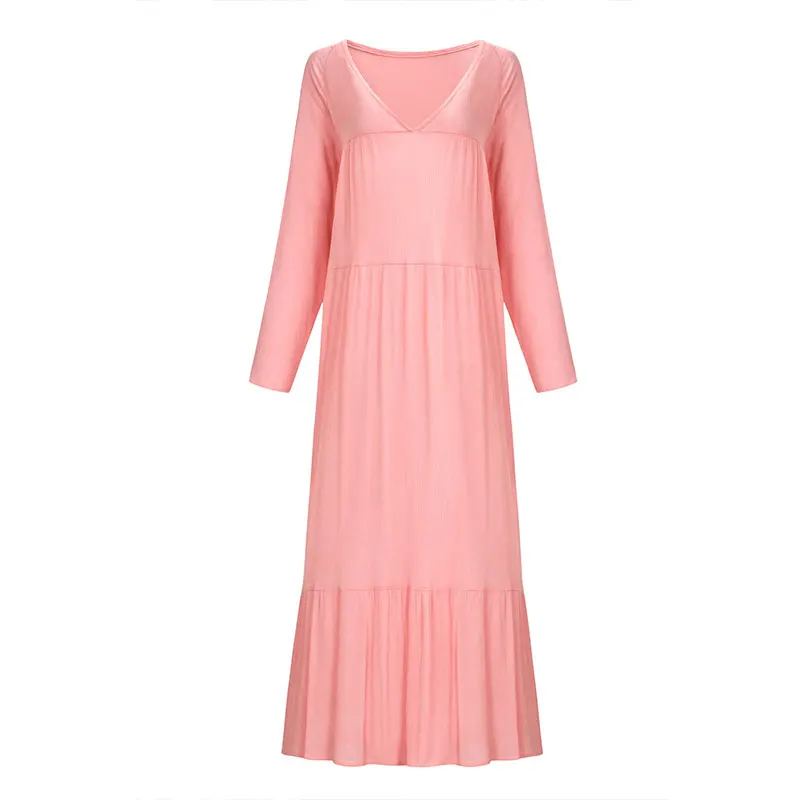 JSMY 2019 New Summer Maxi dress Fashion Women Retro Bohemian Style Beach Dress