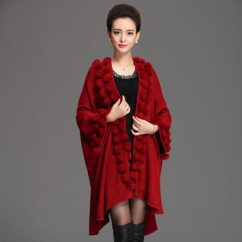 Achetez en Gros Cachemire pardessus cape poncho manteau en