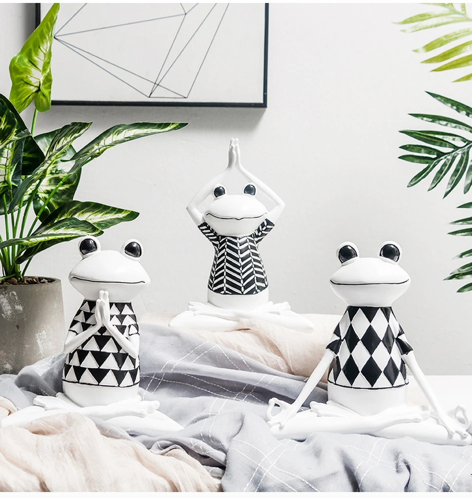 Modern-Home-Decor-Figurine-Wedding-Table-Decoration-Accessories-Statue-Ornament-Frog-Resin-Miniature-Living-Room-Desk-Sculpture(2)