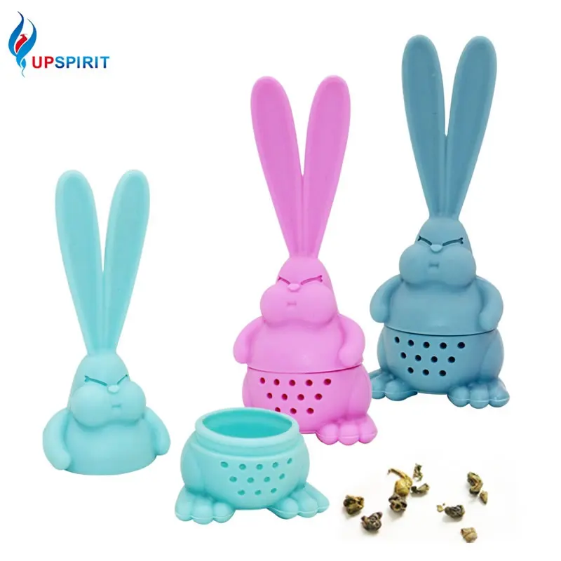 

Upspirit Silicone Rabbit Tea Strainer for Mugs and Teapots Reusable Leaf Filter for Loose Leaf Leaves Mesh Ball Tea Infuser