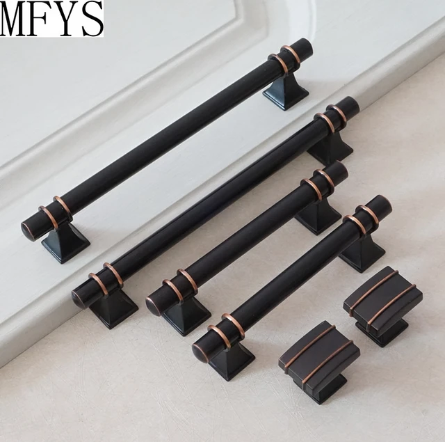 3.75'' 6.3'' 12.5'' Black Copper Drawer Pulls Handle Knob ...