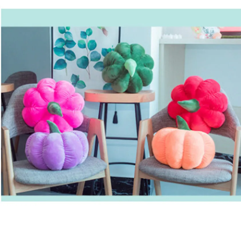 

Creative funny simulation idyllic five-color stuffed pumpkin pillow plush toys Halloween activities gift activities