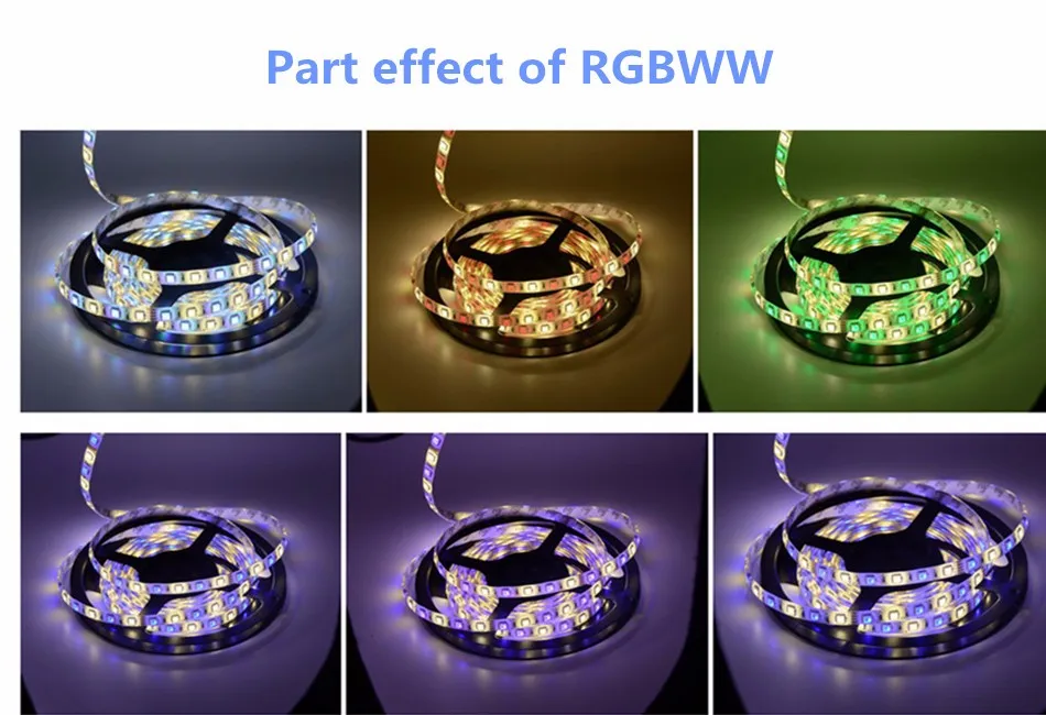 IP65 Водонепроницаемый 5 м RGBW RGBWW SMD 5050 светодиодный полосы света DC12V светодиодный гибкий крючок ленты, светодиодные полосы RGB + белый/WW свет