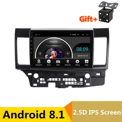 10 "2.5D ips Android 8,1 автомобильный DVD мультимедийный плеер gps для Mitsubishi Lancer 2008 2009-2016 аудио Автомагнитола стерео навигация