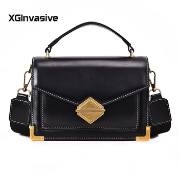 

luxury handbag vintage fashion tote bag 2019 new high quality pu leather women's designer handbag lock shoulder messenger bags