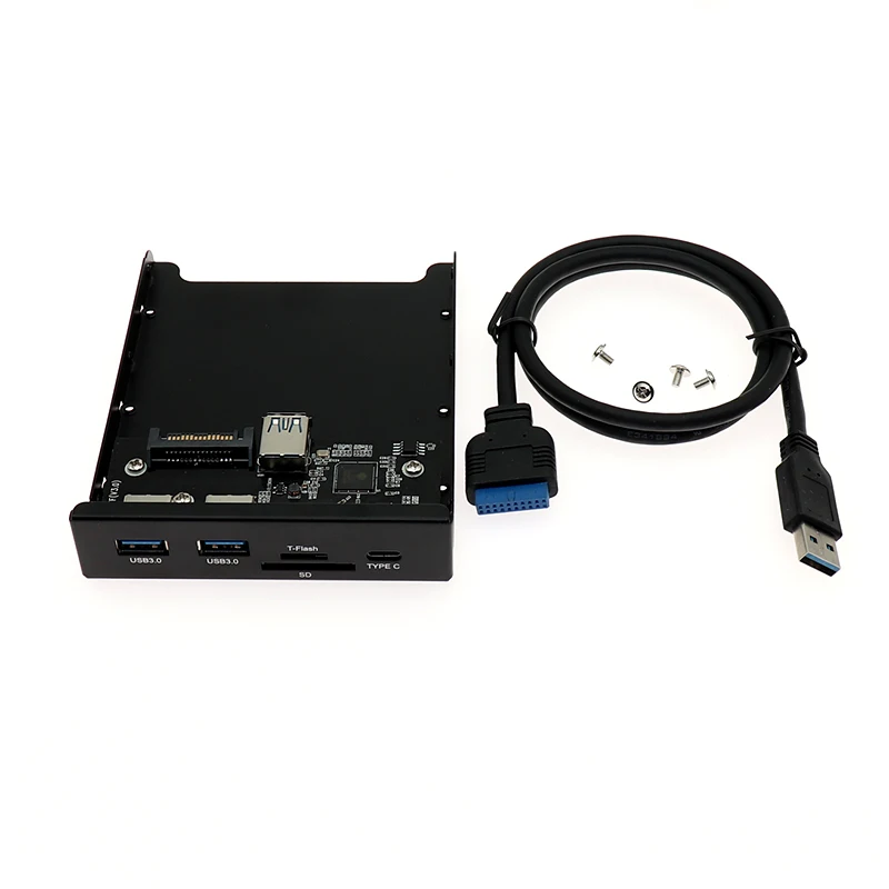Фронтальная панель с гибким диском USB 3 1 TYPE C встроенный считыватель usb хаб 20