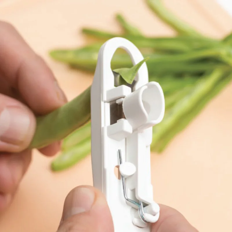 Green Bean Getter Vegetable Runner Slicer Cutter Stringer Remover