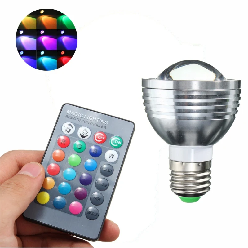 Best Price Color Changing LED Lamp Bulb E27/B22/GU10/E14 5W Dimmable