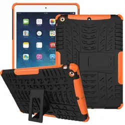 Для Apple iPad Air 1/Air 2 Жесткая Влияние случае Heavy Duty Броня Hybrid Антидетонаторы кремния жесткий задняя крышка для iPad 5/6