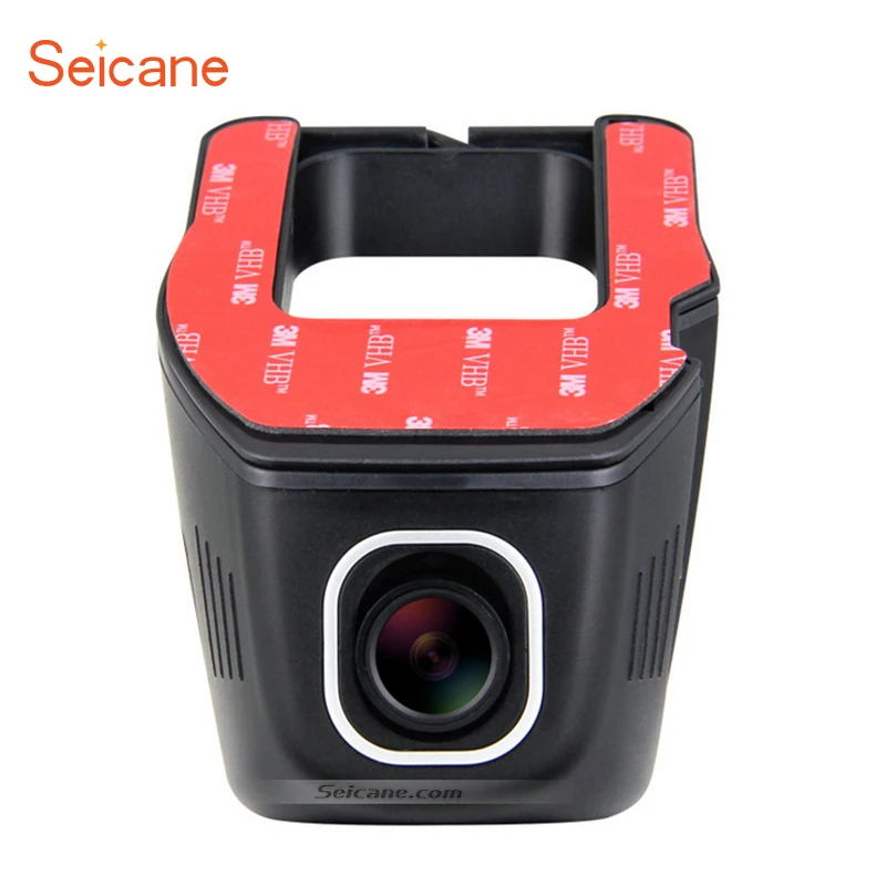  Seicane Hidden HD Wide Angle Car Driving Video Recorder with WIFI GPS Driving Trajectory Parking Mo
