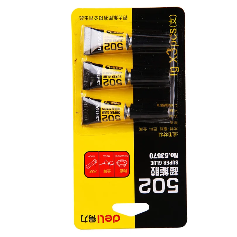 Deli 502 strong adhesive glue Strong adhesion for a variety of