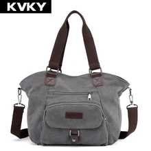 KVKY брендовая Холщовая Сумка Hobos женские сумки высокого качества женские сумки через плечо женская сумка через плечо Повседневная Большая Сумка-тоут Bolsas