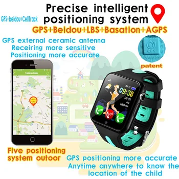 

2018 New Child Smartwatch GPS Tracking Electronic Fence Sound recording Camera SOS Call Location Pedometer Anti-Lost Smart Watch