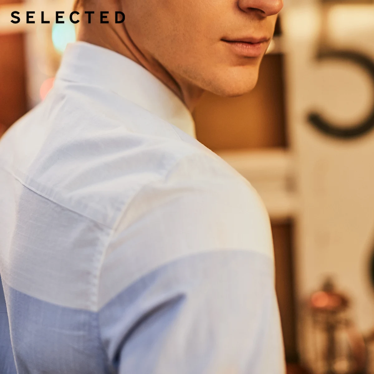 Ceny Wybrana męska 100% bawełna w różnych kolorach 3 4 rękawy koszula S | 419231523