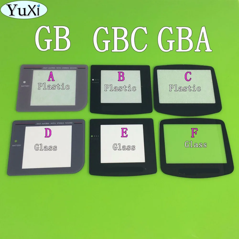 Пластиковый стеклянный объектив YuXi для GBC GBA GB Gameboy улучшенная цветная Защита