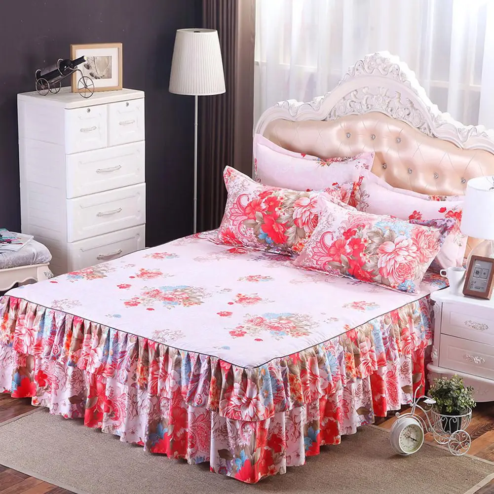 Adeeing 1 пара модные элегантные цветочные подушки Чехлы мягкие удобные декоративные домашние наволочки(за исключением подушки кровать юбка
