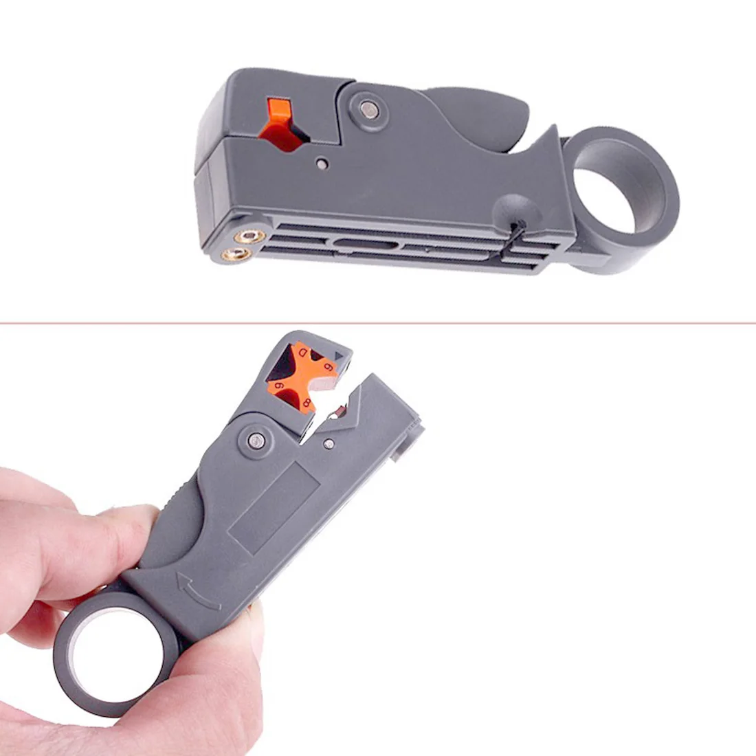 

Coaxial Wire Stripper Automatic Double Blades Cable Stripper/Cutter Tool Rotary Coax Stripper for RG59/6/58 Network Tool