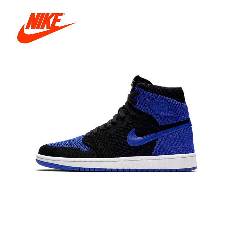 

Original New Arrival Authentic Nike Air Jordan 1 Retro Hi Flyknit AJ1 Men's Basketball Shoes Sport Outdoor Sneakers 919704-006