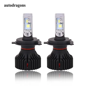 

autodragons H4 high low beam h3c H7 H8 H9 H11 9006 60W LED CR ZES Canbus Error free Car Headlight fog Lamp 8000LM For A3 A8
