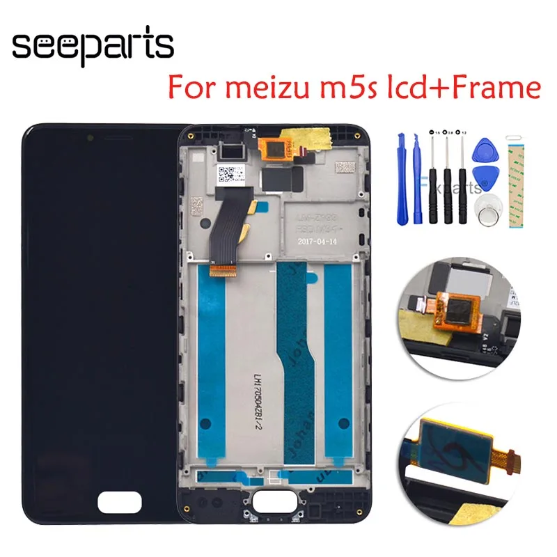 

Meizu M5S LCD Display Touch Screen Digitizer Assembly M612Q M612M Display +Frame Replacement MEIZU M5s LCD+Free Repair Tools
