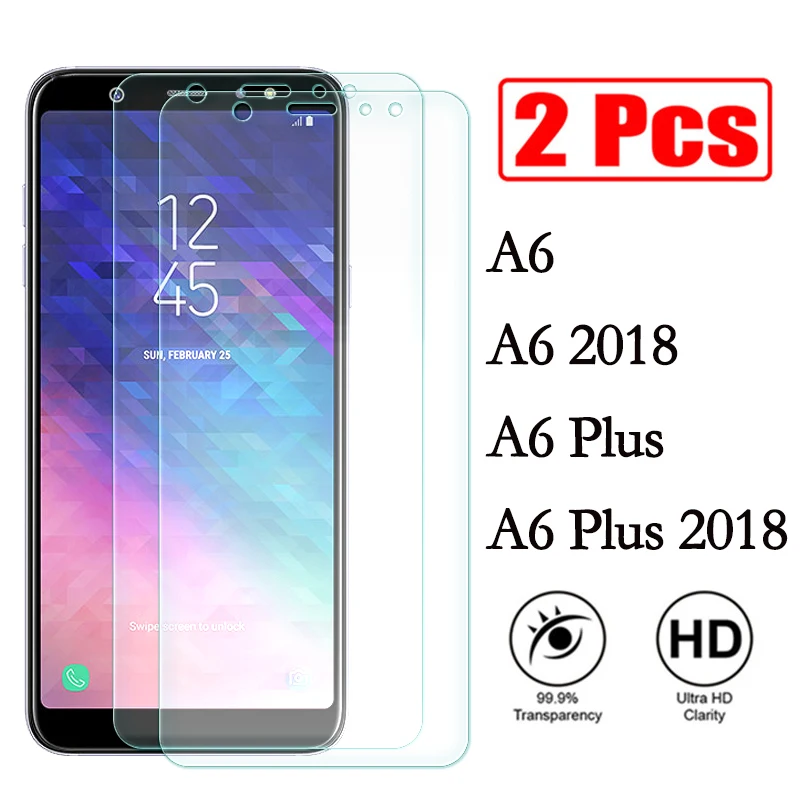 2 шт Защитное стекло для samsung a6 plus Защитное стекло для galaxy 6a plus защита экрана samsun a 6 a6plus gelaksi tremp