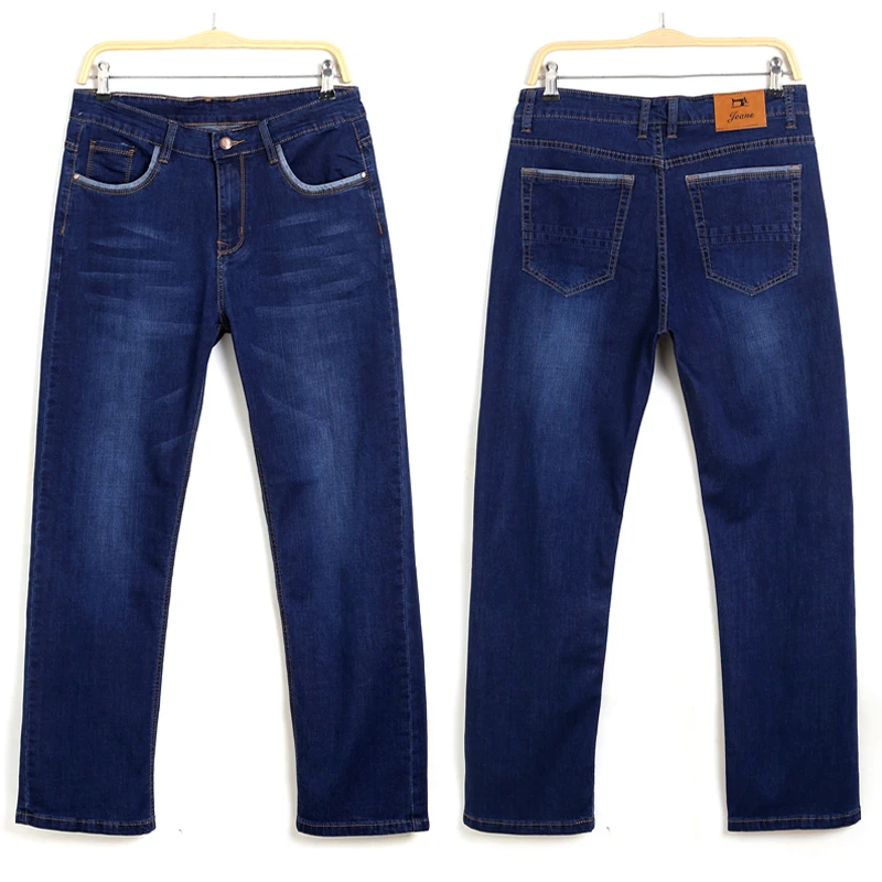 

New Summer Men's Thin Jeans Straight Loose Elastic Cotton Trousers Male Jeans Pants Brand Jeans Plus Size 40 42 44