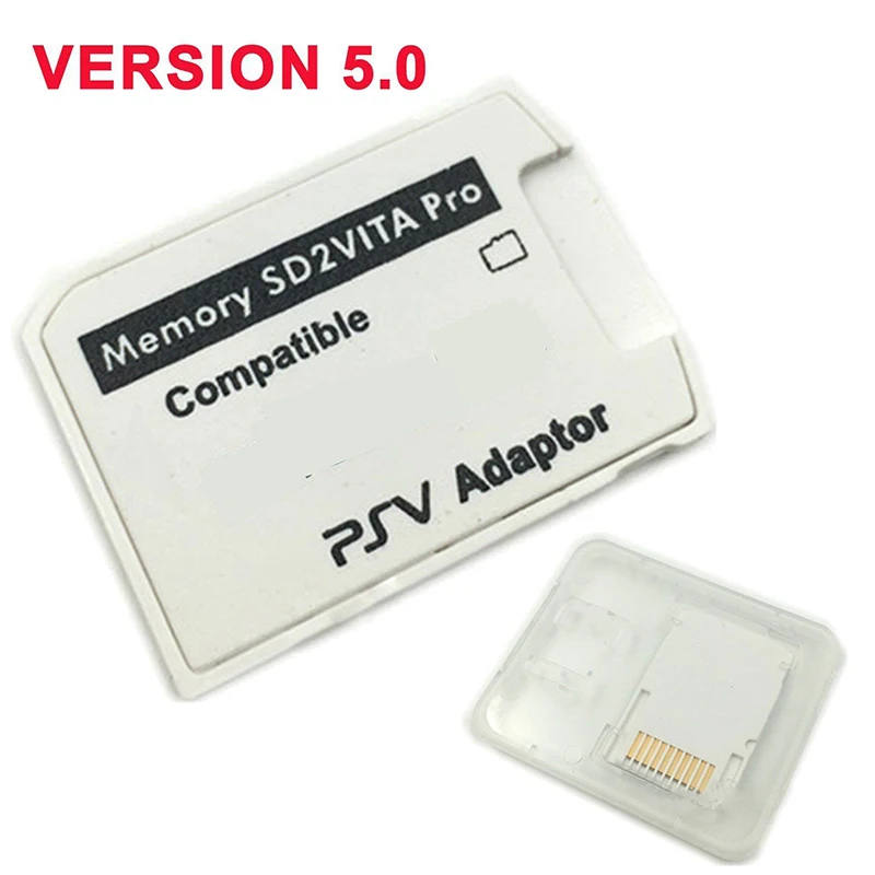 

Version 5.0 SD2VITA Adapter For PS Vita Memory TF Card for PSVita Game Card PSV 1000/2000 Adapter 3.6 System Micro SD Card Cover