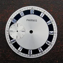 Парнис 38,3 мм серебристо-белый с черным циферблатом подходит приблизительный срок поставки: 6497 движение Мужские часы P454