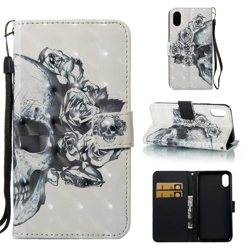 

Wekays Cover For Iphone XR Cute Cartoon 3D Leather Flip Fundas Case For Coque Apple Iphone X XS XR Cover Case sFor Iphone XS Max