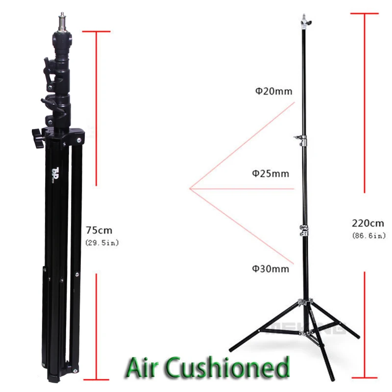  ALUMOTECH 7.2 Foot Air Cushion Stand Tripod For Camera Video Studio Camera LED Light Photography Su