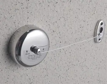 

1 PCS Outdoor Stainless Steel Retractable Clothesline Slip-resistant Balcony Clothing Rope Laundry Rack Clothes Hanger 2.5m