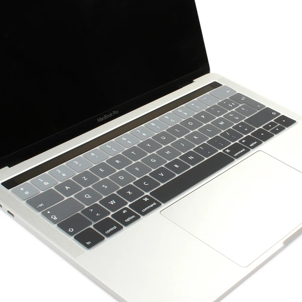 Ультратонкий силиконовый защитный чехол для клавиатуры EURO AZERTY 2019 Macbook Pro 13 15 Touch Bar
