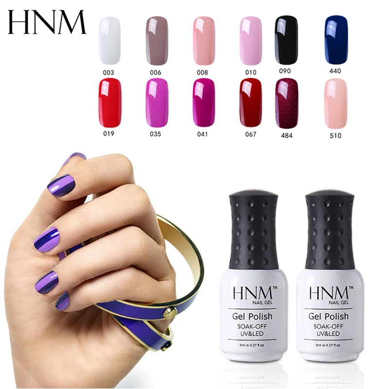 

HNM 12pcs/lot Set Pure Color Series Nail Gel Polish Set Semi Permanent Kit Hybrid Varnish Esmalte Lacquer Manicure Tool kit