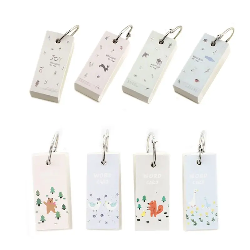 

Cramp Ring Lovely Mini Notebook School Vocabulary Writing Reciting Pocket Book Note book