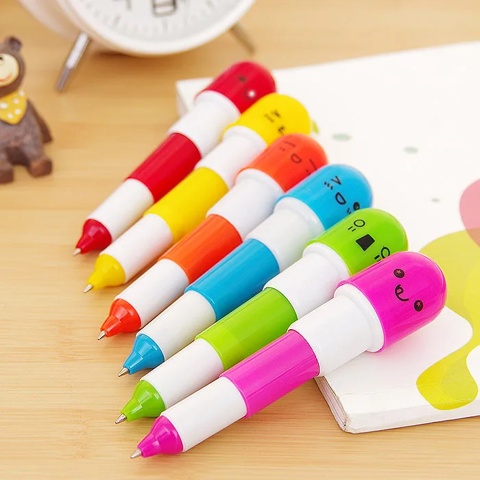 Милые капсула Каваий креативные таблетки шариковые ручки Шариковая ручка для школы канцелярские принадлежности