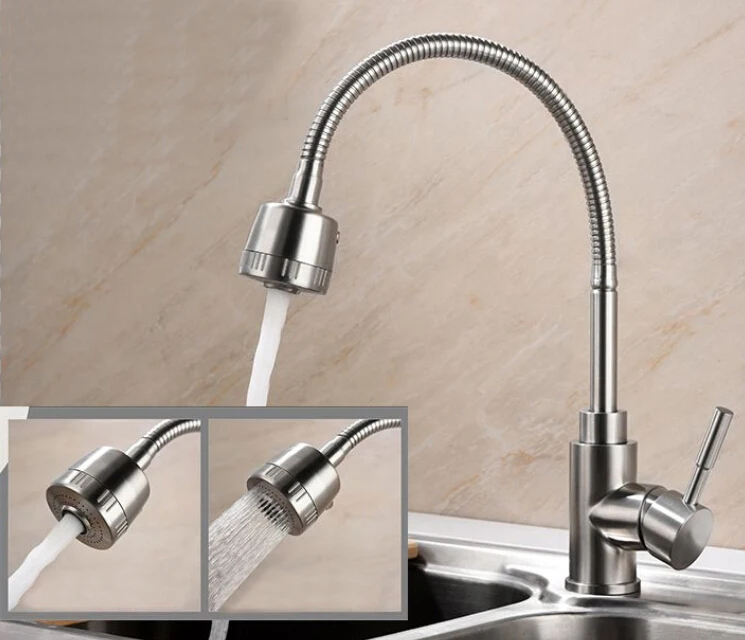 304 stainless steel Kitchen Mixer taps 