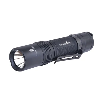 

TrustFire T3 CREE XP-L Hi V3 1000 Lumens 5-Mode Small Straight LED Tactical Flashlight+1x18650+1xHolster