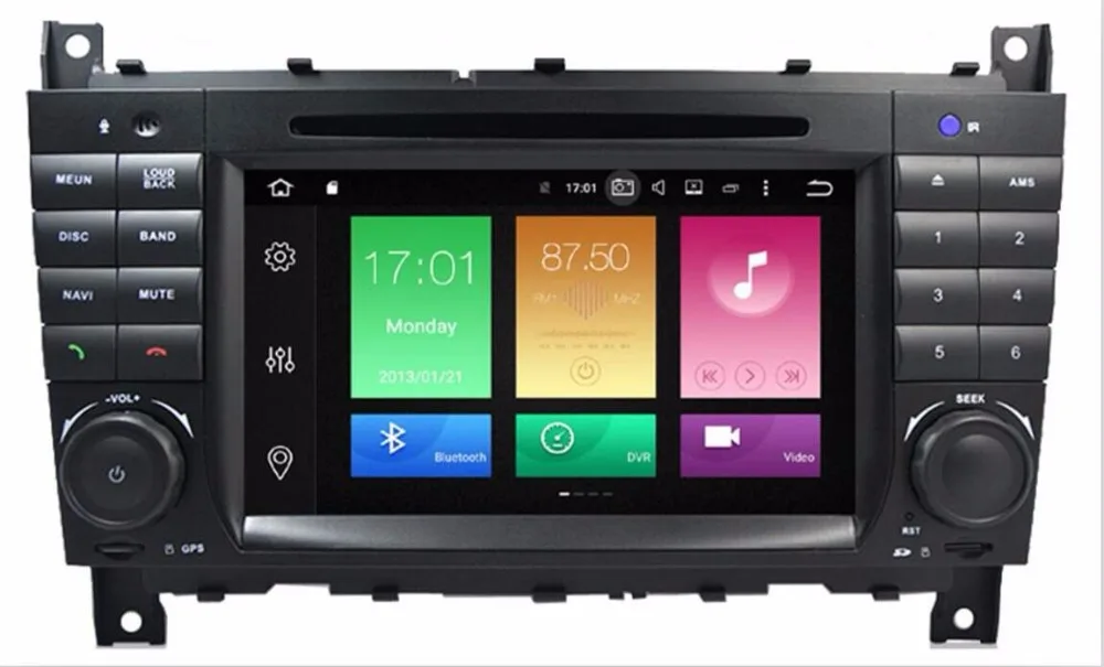 Perfect Car Multimedia Player GPS Android 9.0 9 Autoradio For Mercedes/Benz/Sprinter/W203/A180/Viano/Vito/A-class Radio FM DSP DVR IPS 3