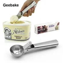Geebake кухонные практичные устройства для творчества из нержавеющей стали совок для мороженного копания ложка-шарик