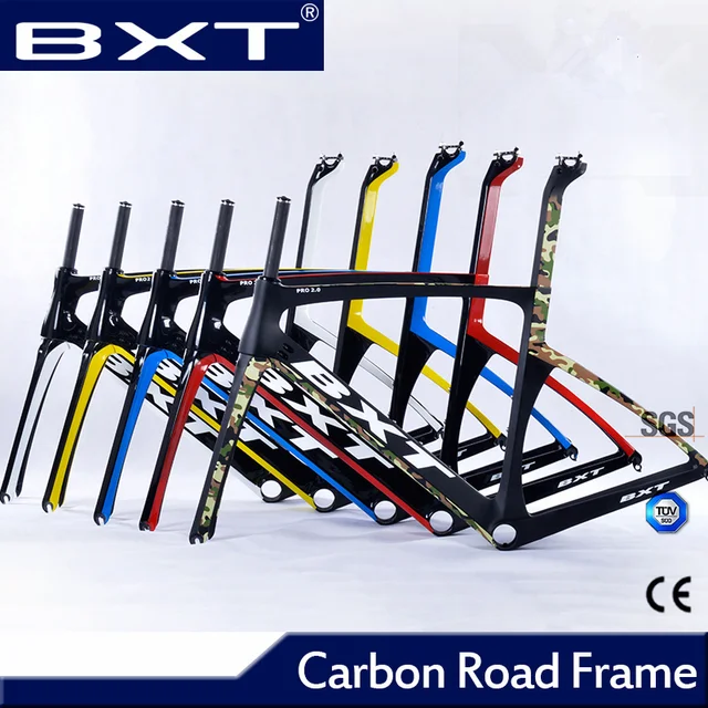 Cheap 2016 New products  cheap carbon road frame bike racing bicycle frameset Size 49- 56cm chinese carbon frames cadre carbone route