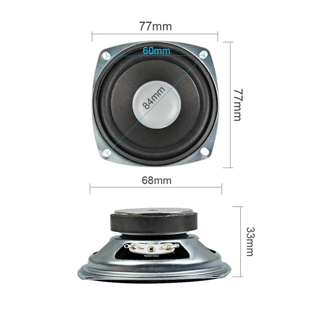 AIYIMA 2 шт. 3 дюйма 4 Ом 5 Вт портативный твитер динамик s сделай сам для Mini Altavoz PC