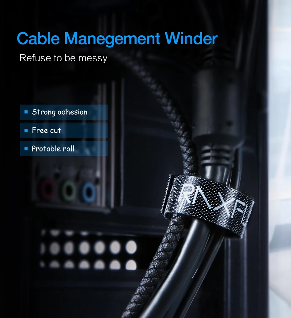 RAXFLY кабель Органайзер провод, usb-кабель Winder для iPhone протектор для кабеля наушников 1 м 3 м 5 м HDMI Мышь линия управление Клип держатель