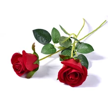 

Artificial Red Rose Flower Wedding Bridal Bouquet Valentine's Day or birthday Propose Party Magic Trick Props Home Decor