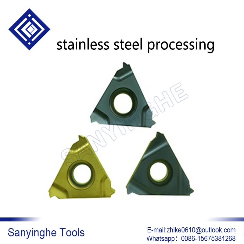 

10pcs/lots 11BSPT 16NR 11BSPT 16ER cnc carbide threading inserts for stainless steel