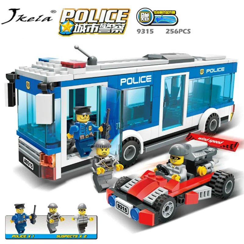 

[hot] Police Station Prison Figures Model Building Blocks Playmobil Blocks Bricks Educational Toys Compatible Legoingly Police