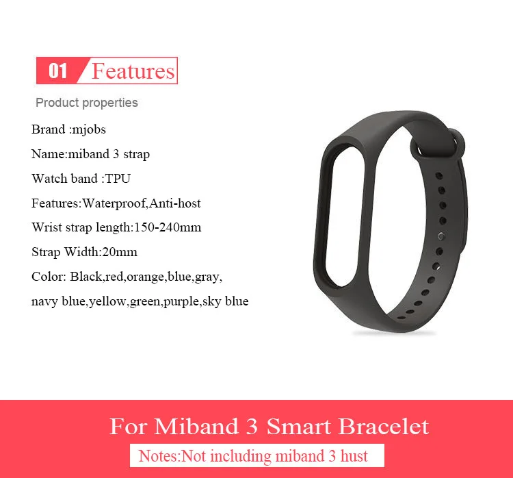 Mi band 3 ремешок pulsera удобный силиконовый mi 3 ремешок на запястье для mi Band 3 пульсометр смарт-браслет