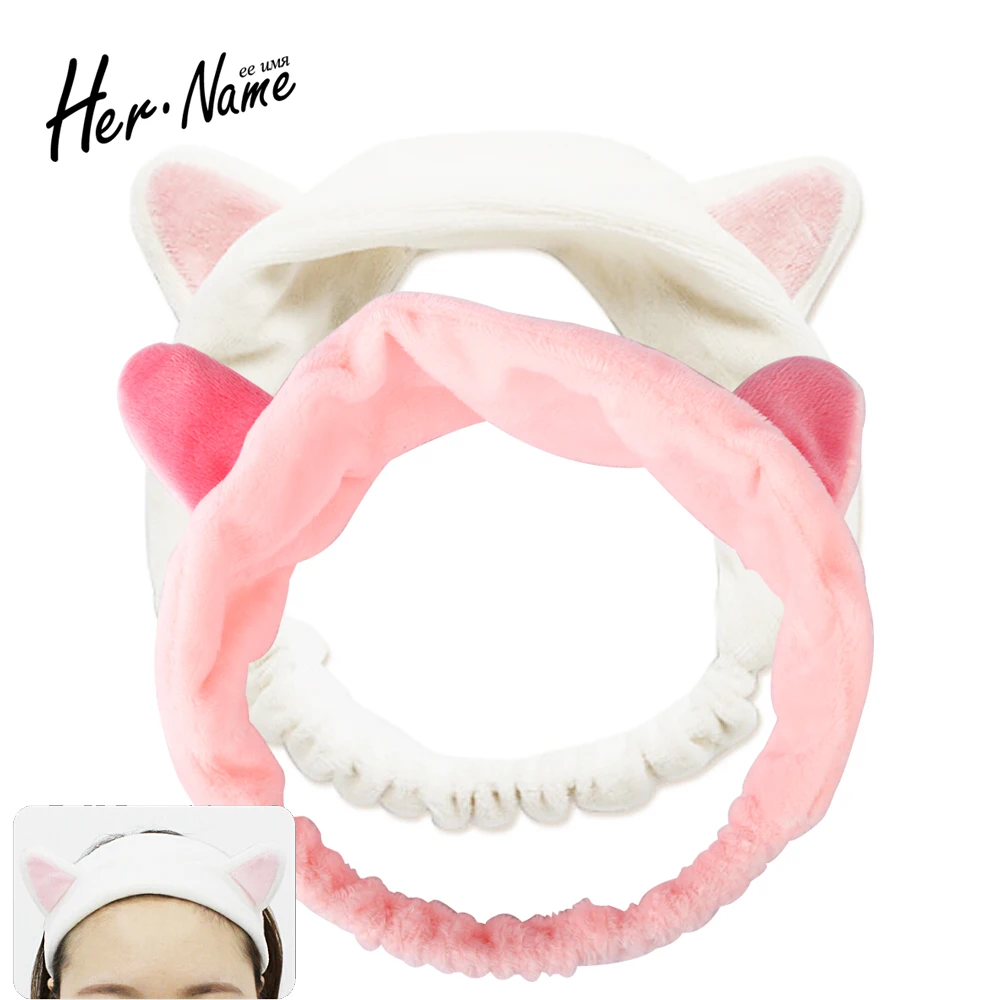 New fashion Soft Headband Women Wash Shower Cap Elastic Hair Band